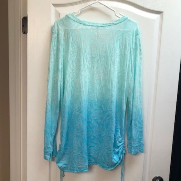 Casual Top - Pretty Ocean Blue - NEW - Picture 6 of 6